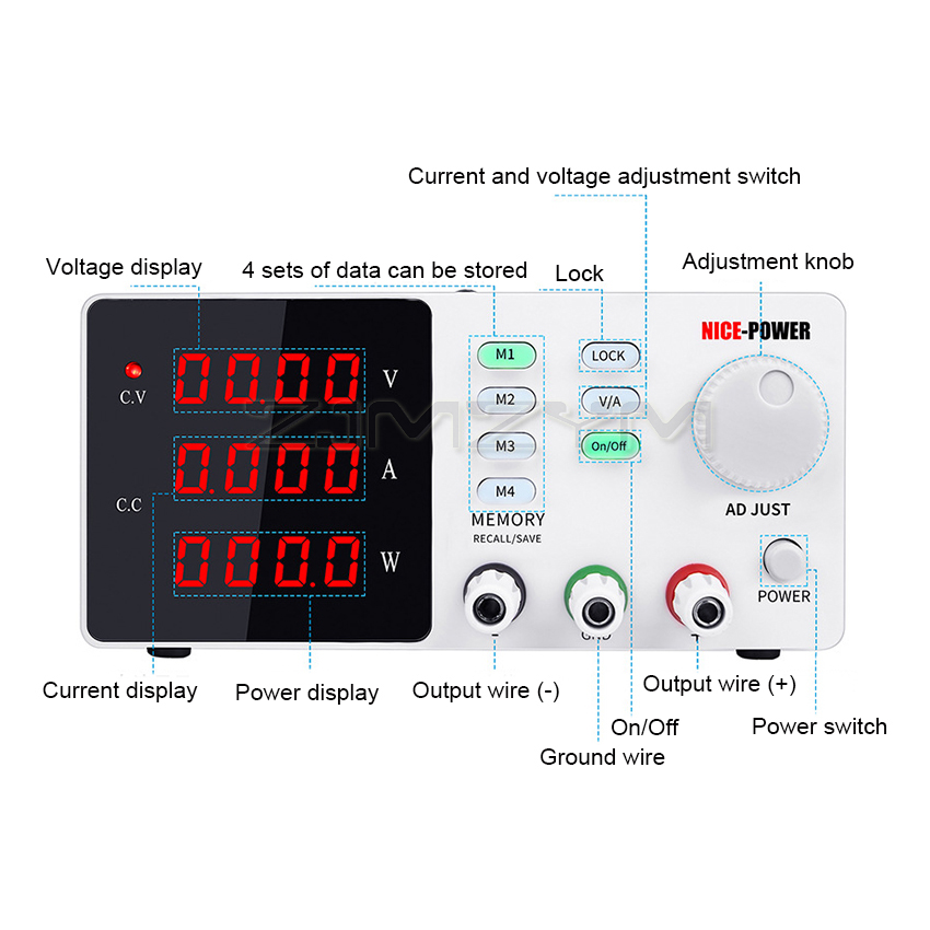 ラボプログラマブル安定化電源見つける30v 10A 60v  - High Precision Adjustable Lab Power Supply 120V 3A のレビューと価格